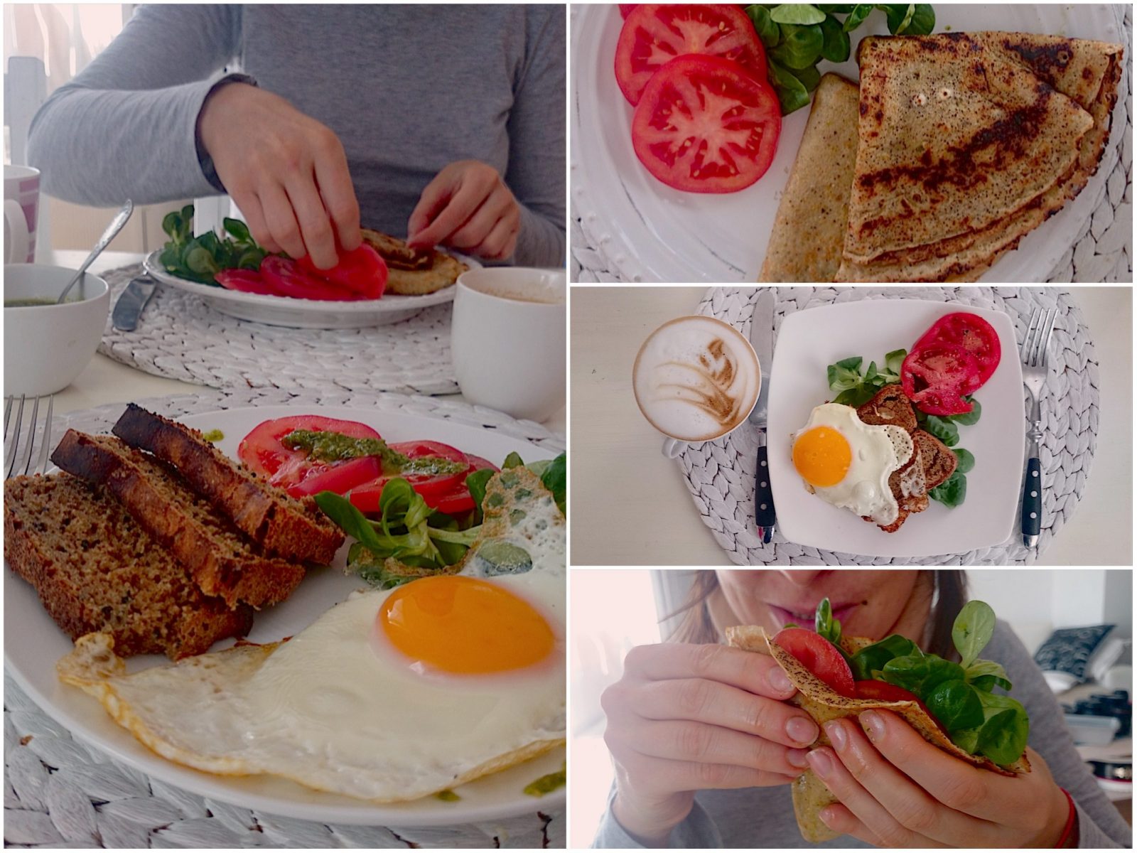 Śniadanie - jajka, grzanki, naleśnikiŚniadanie - jajka, grzanki, naleśniki