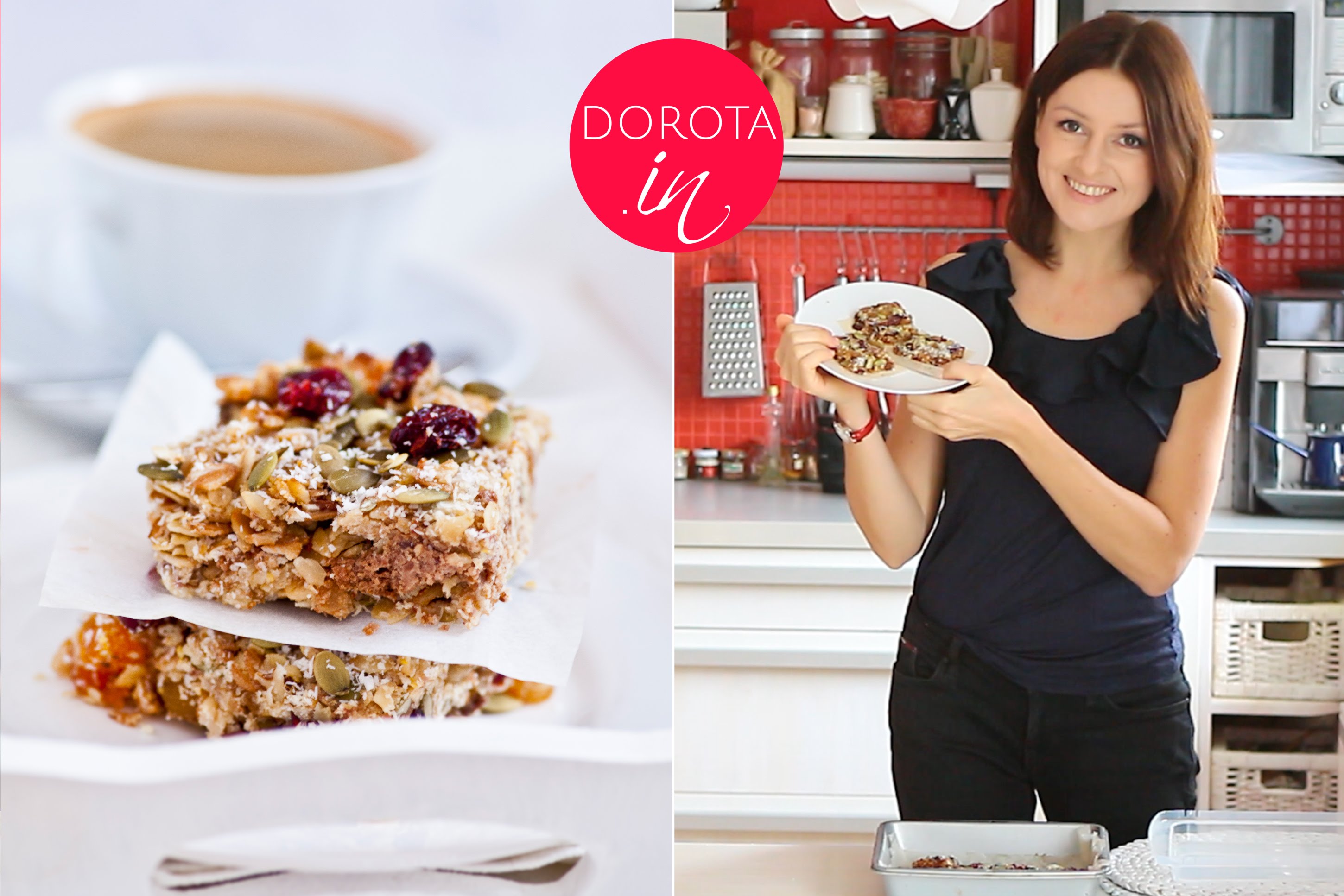 Flapjack ciasto granola bar przepis Dorota Kamińska
