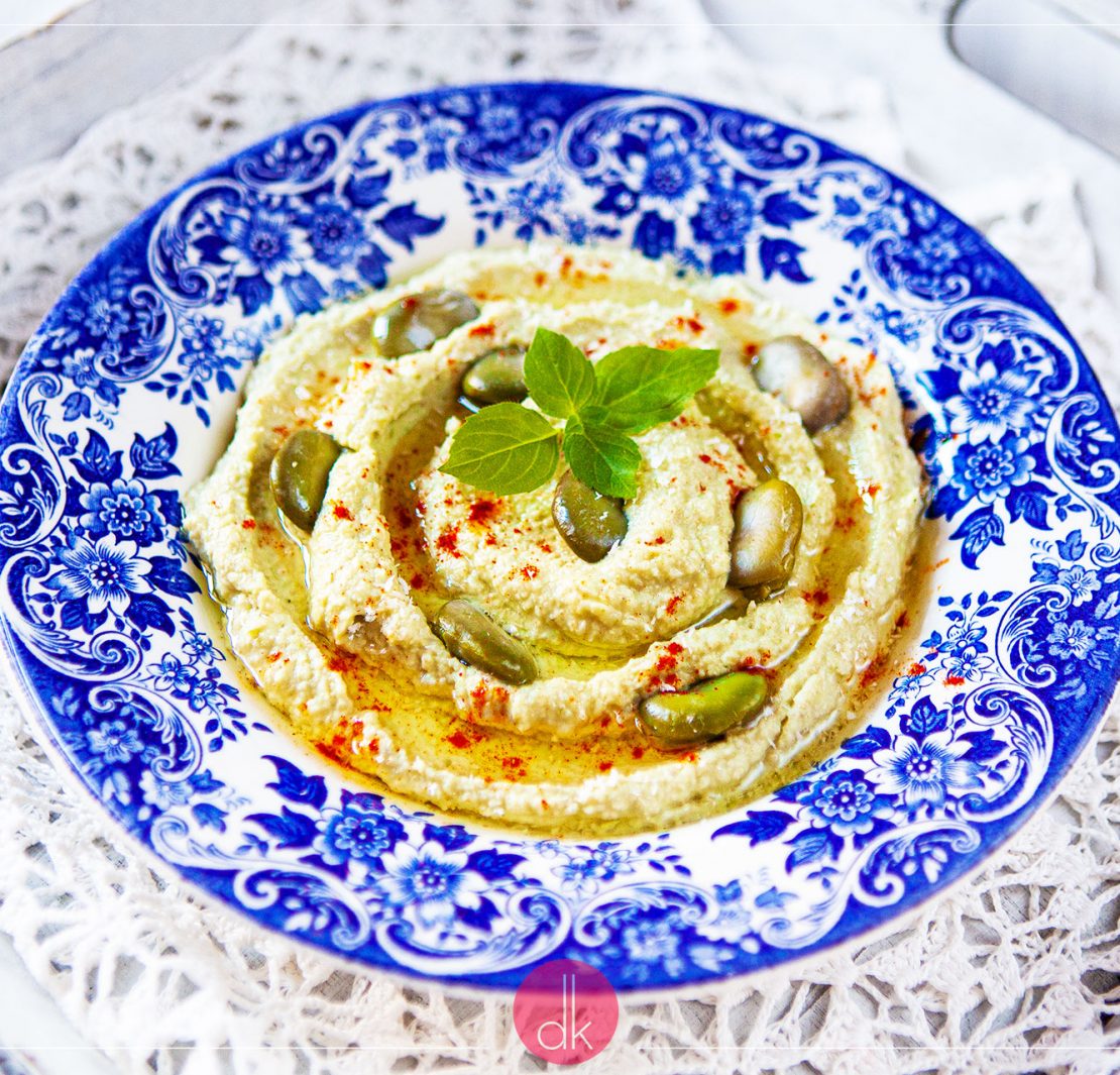 Hummus z bobu przepis Dorota Kamińska